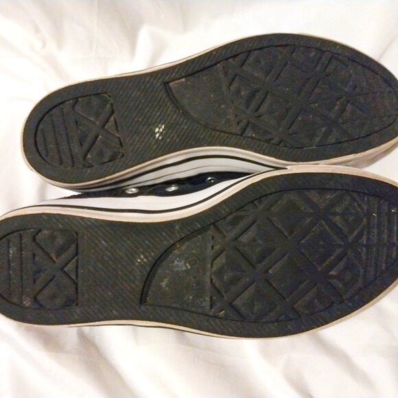 Converse All Star Textured Black Low-Top Sneakers 11 Casual Classic Streetwear - Picture 6 of 9